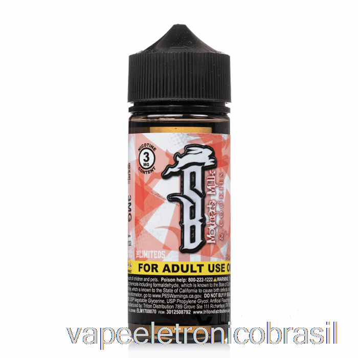 Vape Recarregável Leite Materno E Biscoitos - Coelho Suicida - 120ml 0mg